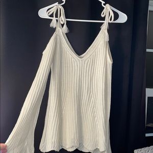 Never worn open shoulder sweater